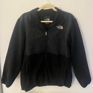 Black north face fleece jacket